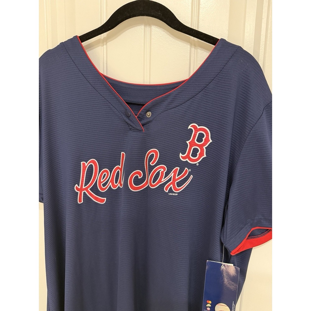 Boston Red Sox Womens XXL TX3 Cool MLB Performance Shirt Navy NWT.       5333
